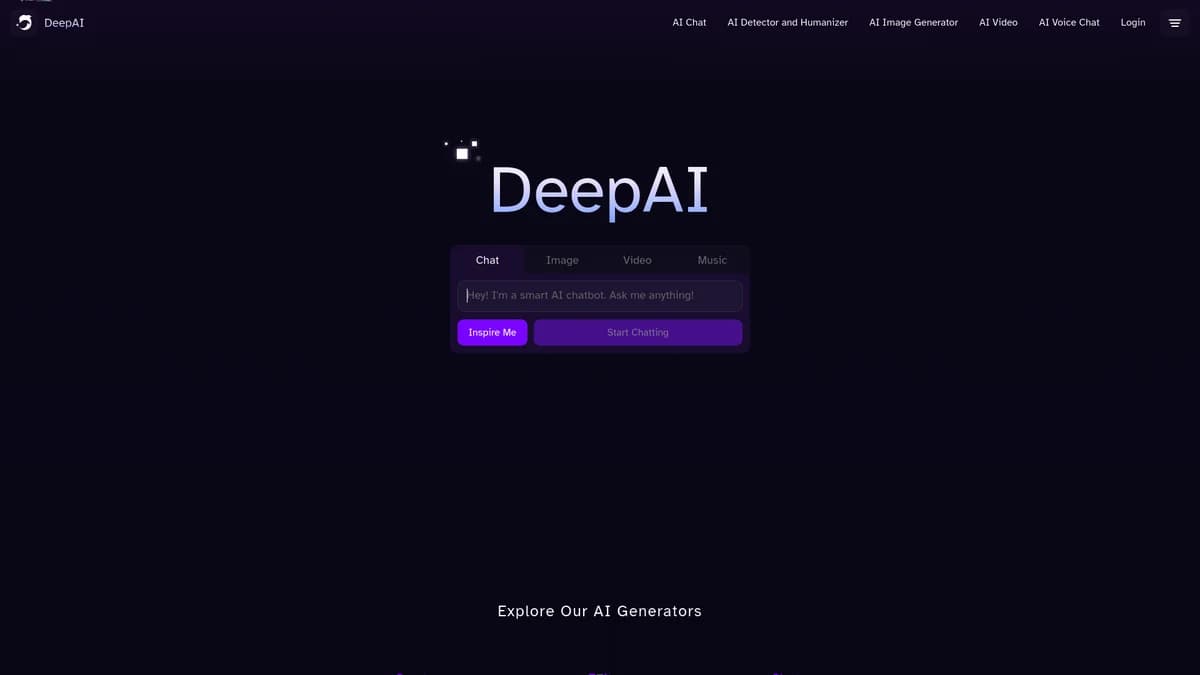 DeepAI screenshot