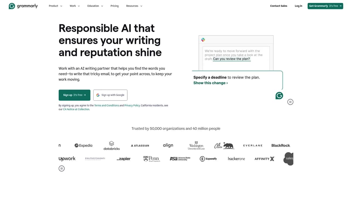 Grammarly screenshot