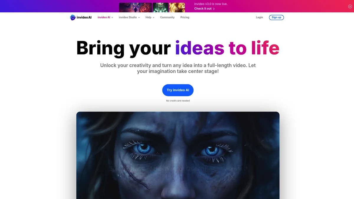 Invideo screenshot