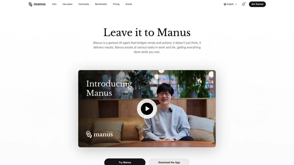 manus screenshot