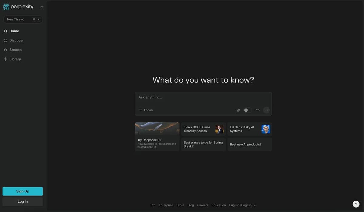 Perplexity screenshot
