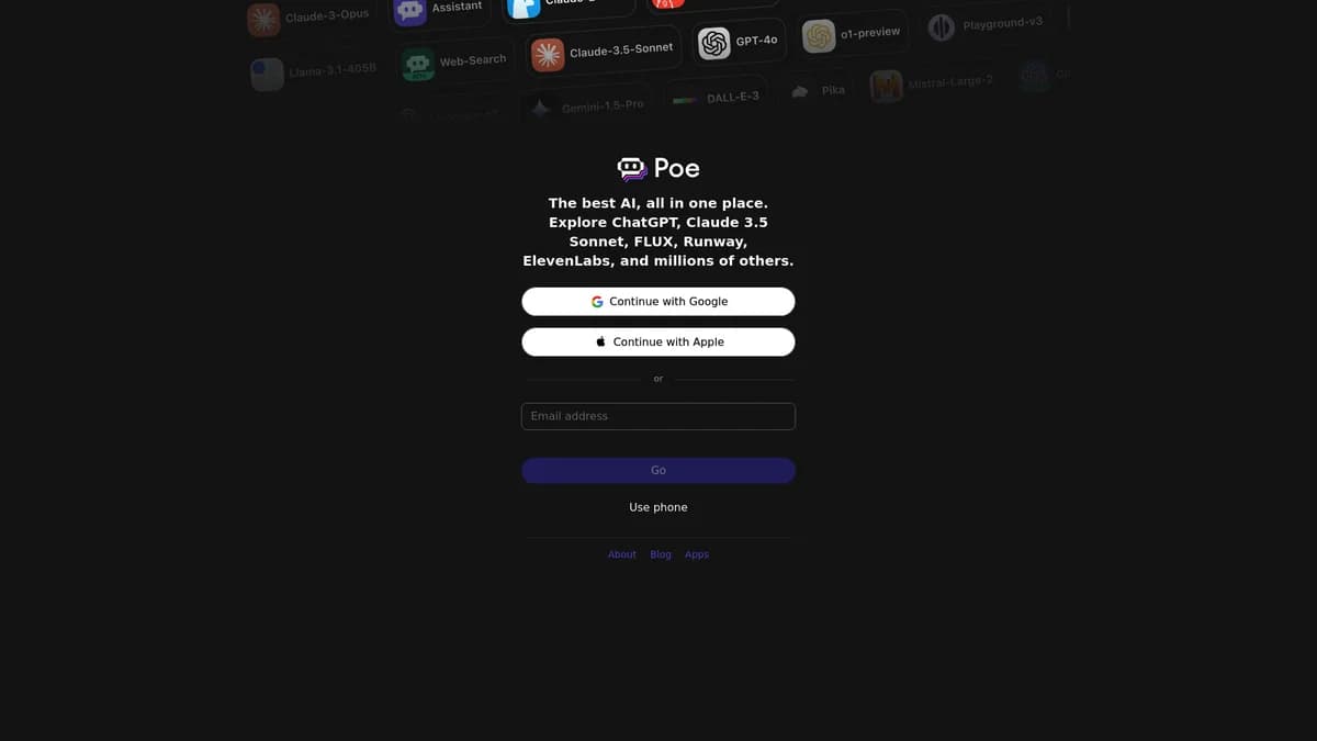 Poe screenshot