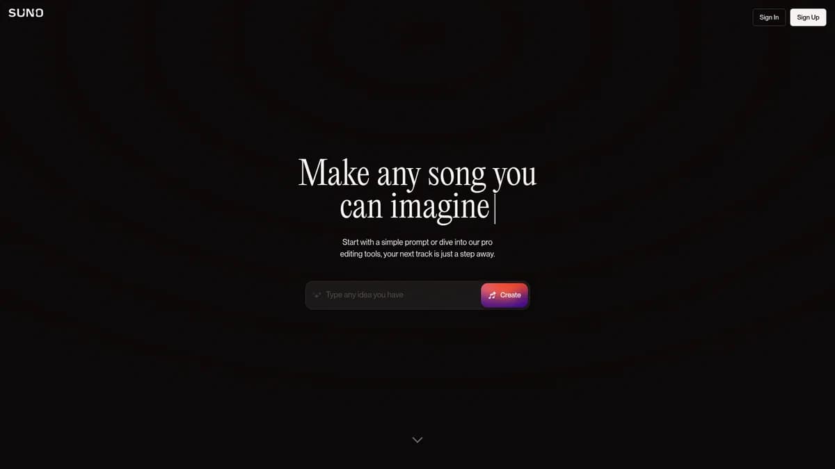 Suno screenshot