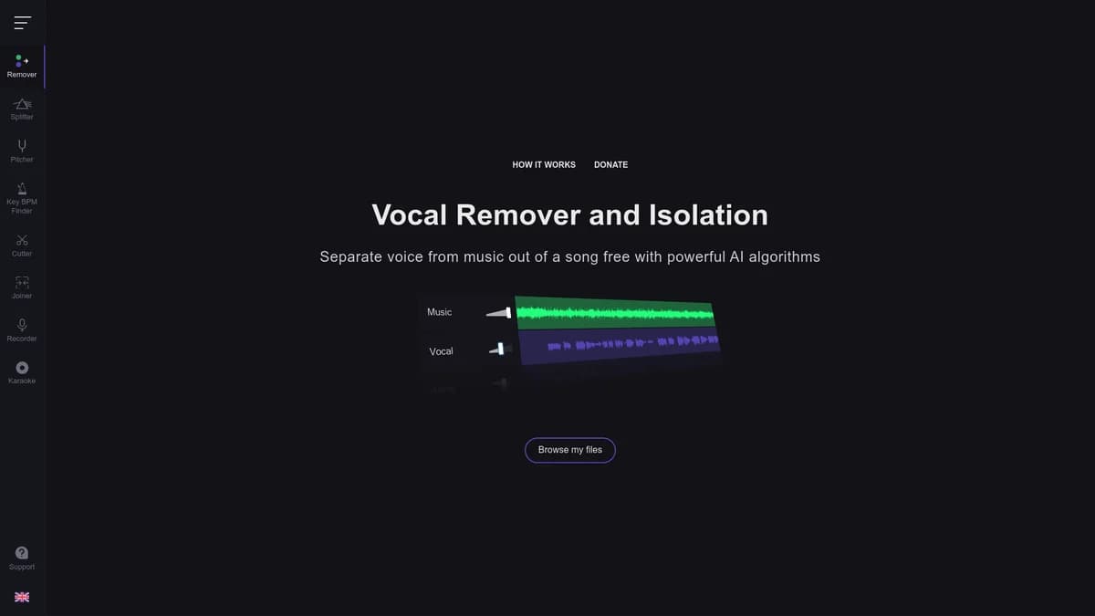 VocalRemover screenshot